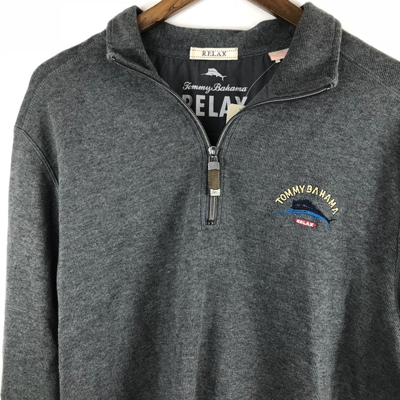 NWT Tommy Bahama Aruba Quarter Zip Pullover - Picture 4 of 7